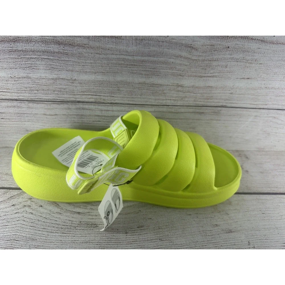 UGG Women's Key Lime Sport Yeah Synthetic Slingback Slide Sandals Size 6